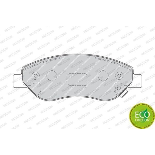 Bremsbelagsatz Scheibenbremse Ferodo FDB1921 Premier Eco Friction f&uuml;r Opel