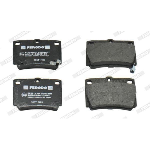 Bremsbelagsatz Scheibenbremse Ferodo FDB1570 Premier f&uuml;r Mitsubishi Hinterachse