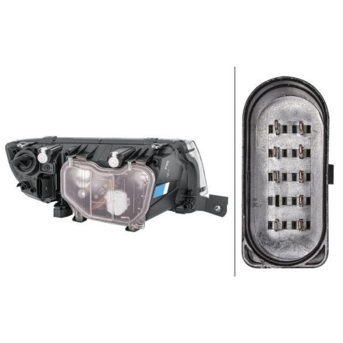 Headlight Hella 1EB 246 018-091 for Skoda