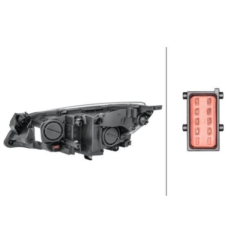 Hauptscheinwerfer Hella 1EG 010 011-321 für Opel General Motors Rechts