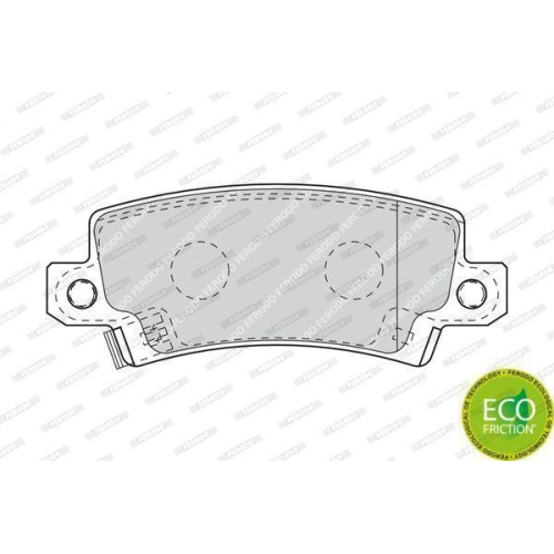 Bremsbelagsatz Scheibenbremse Ferodo FDB1574 Premier Eco Friction f&uuml;r Toyota