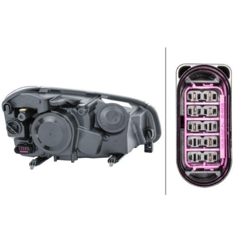 Headlight Hella 1EJ 009 587-611 for Ford