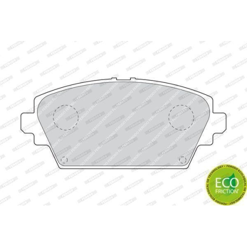 Bremsbelagsatz Scheibenbremse Ferodo FDB1580 Premier Eco Friction f&uuml;r Nissan