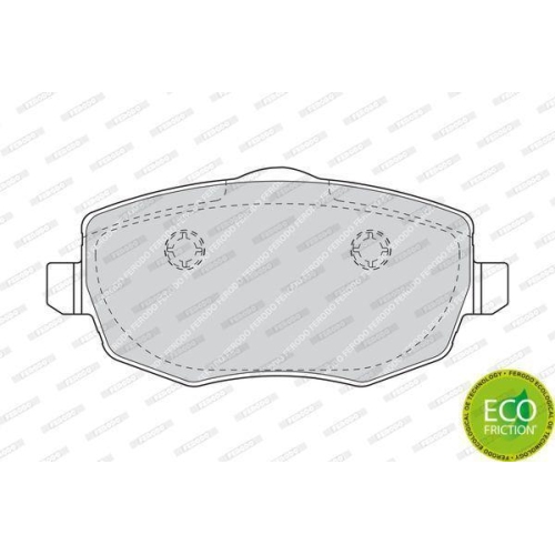 Bremsbelagsatz Scheibenbremse Ferodo FDB1581 Premier Eco Friction f&uuml;r Fiat