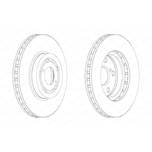 Ferodo 2X Bremsscheibe Vorderachse Premier f&uuml;r Toyota