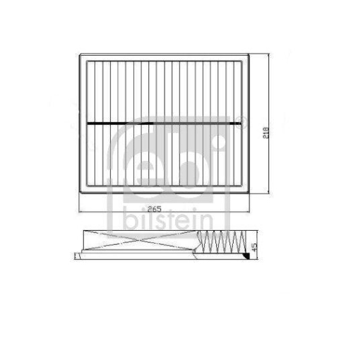 Luftfilter Febi Bilstein 172767 f&uuml;r Bmw