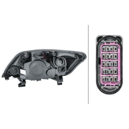 Hauptscheinwerfer Hella 1EJ 009 696-721 f&uuml;r Ford Rechts