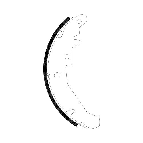 Bremsbackensatz Hella 8DB 355 002-741 für Fiat Ferrari Hinterachse