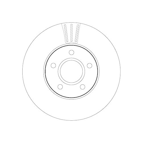 Bremsscheibe Trw DF4465 f&uuml;r Volvo Ford (changan) Mazda (changan) Vorderachse
