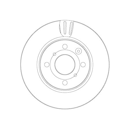 Bremsscheibe Trw DF4469 f&uuml;r Talbot Toyota Citro&euml;n Byd Peugeot Vorderachse