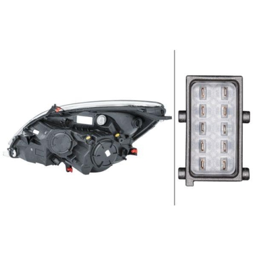 Hauptscheinwerfer Hella 1EJ 354 676-021 f&uuml;r Opel General Motors Rechts