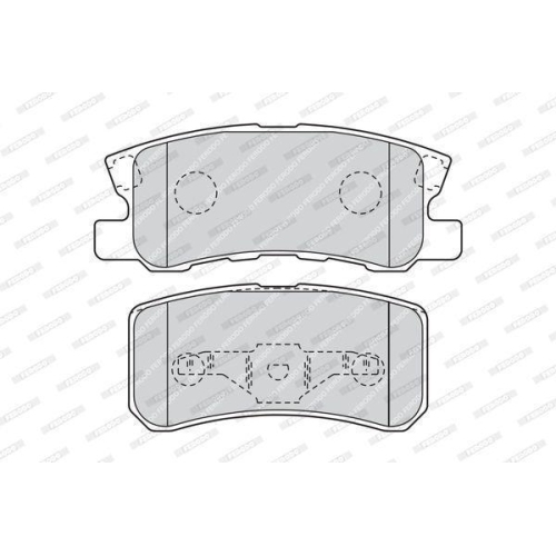 Bremsbelagsatz Scheibenbremse Ferodo FDB1604 Premier f&uuml;r Citro&euml;n Mitsubishi