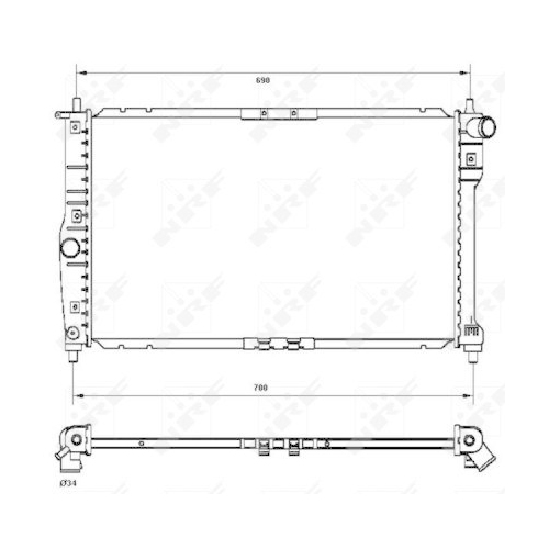 K&uuml;hler Motork&uuml;hlung Nrf 53253 f&uuml;r Daewoo