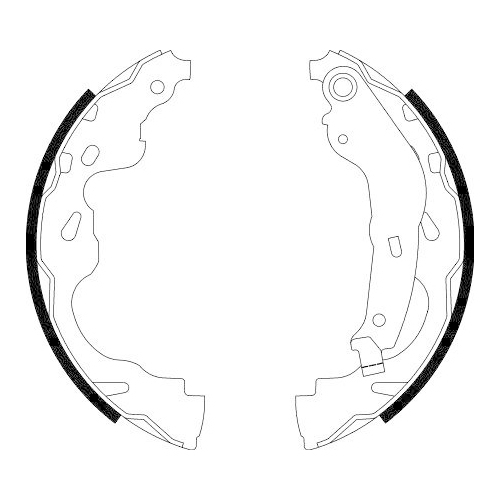 Bremsbackensatz Hella 8DB 355 002-891 für Citroën Opel Peugeot Suzuki Toyota Jac