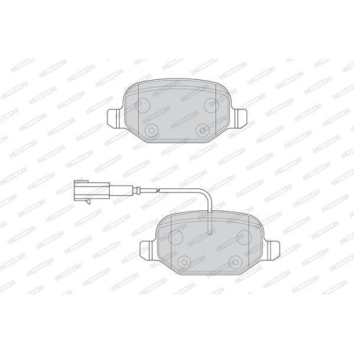 Bremsbelagsatz Scheibenbremse Ferodo FDB4692 Premier Eco Friction f&uuml;r Alfa Romeo