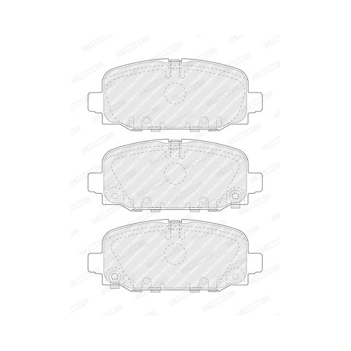 Bremsbelagsatz Scheibenbremse Ferodo FDB5049 Premier f&uuml;r Jeep Hinterachse