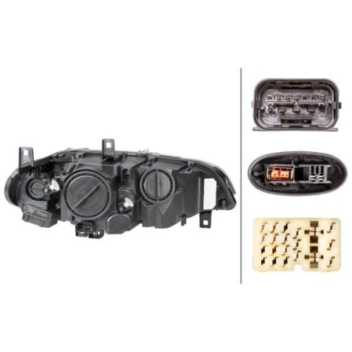 Hauptscheinwerfer Hella 1ZS 009 645-511 f&uuml;r Bmw Links