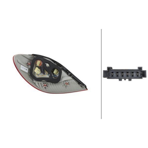 Heckleuchte Hella 2VP 008 427-101 f&uuml;r Mercedes Benz Mercedes Benz Rechts