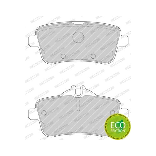 Bremsbelagsatz Scheibenbremse Ferodo FDB4701 Premier Eco Friction f&uuml;r