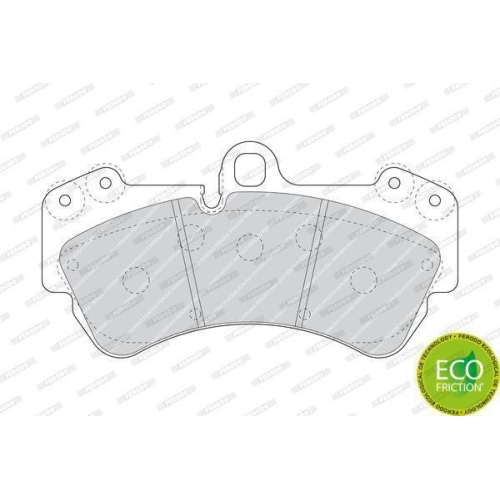 Bremsbelagsatz Scheibenbremse Ferodo FDB1625 Premier Eco Friction f&uuml;r Porsche VW