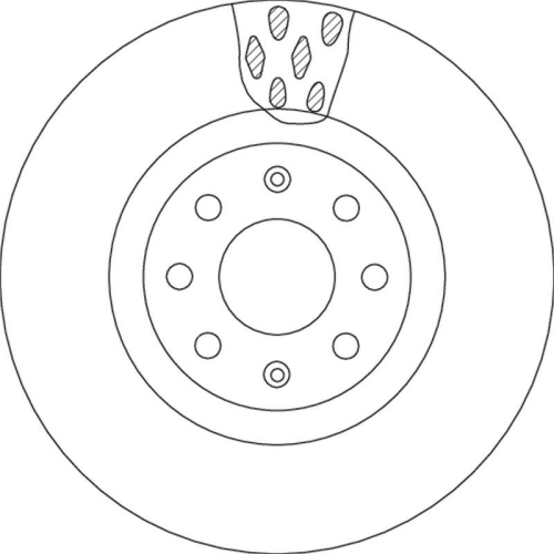 Bremsscheibe Trw DF4737 f&uuml;r Vauxhall Fiat Opel Vorderachse