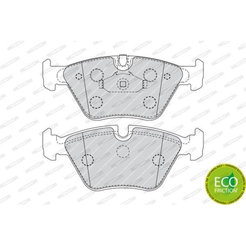 Bremsbelagsatz Scheibenbremse Ferodo FDB4752 Premier Eco Friction f&uuml;r Bmw MG