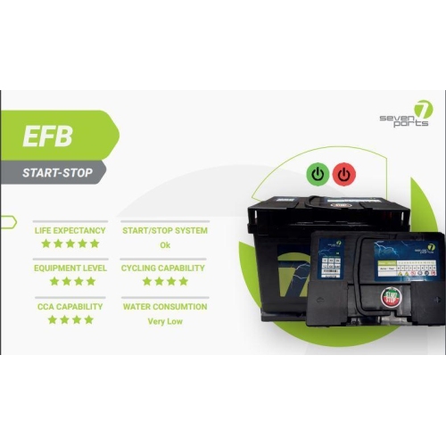 Starterbatterie 7 Seven Parts SV3EFB für