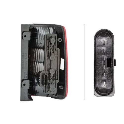 Heckleuchte Hella 2VP 354 043-011 f&uuml;r VW Links F&uuml;r Fahrzeuge Mit Heckklappe