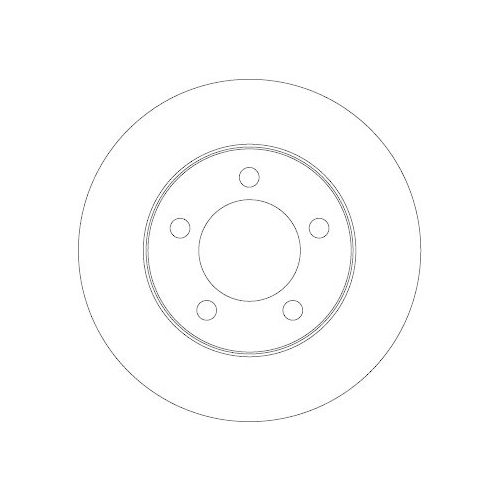 Bremsscheibe Trw DF2816S Trw Single f&uuml;r Vauxhall Nissan Opel Renault Hinterachse