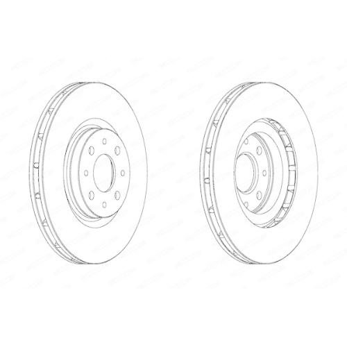 Bremsscheibe Ferodo DDF1122 Premier für Alfa Romeo Chrysler Fiat Lancia Abarth