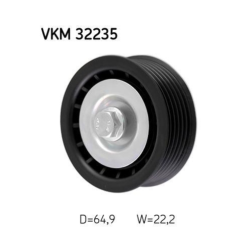 Umlenk /f&uuml;hrungsrolle Keilrippenriemen Skf VKM 32235 f&uuml;r Alfa Romeo Fiat Lancia
