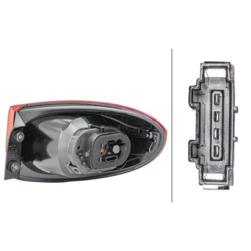 Heckleuchte Hella 2SD 009 691-091 f&uuml;r VW Links