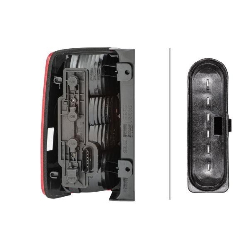 Heckleuchte Hella 2VP 354 043-021 f&uuml;r VW Rechts F&uuml;r Fahrzeuge Mit Heckklappe