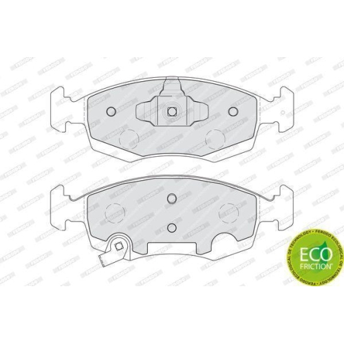 Bremsbelagsatz Scheibenbremse Ferodo FDB4400 Premier Eco Friction f&uuml;r Chrysler