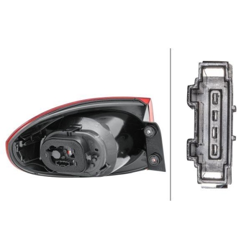 Heckleuchte Hella 2SD 009 691-101 für VW Rechts
