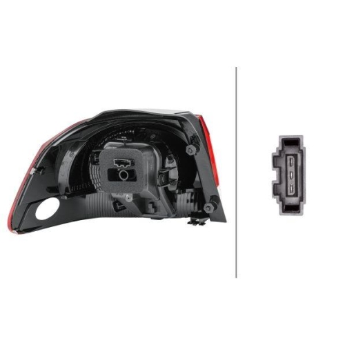 Heckleuchte Hella 2SD 009 922-141 f&uuml;r VW Rechts