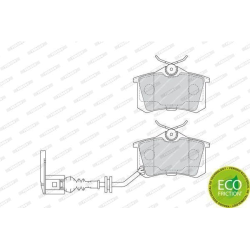 Bremsbelagsatz Scheibenbremse Ferodo FDB1645 Premier Eco Friction f&uuml;r Audi Seat