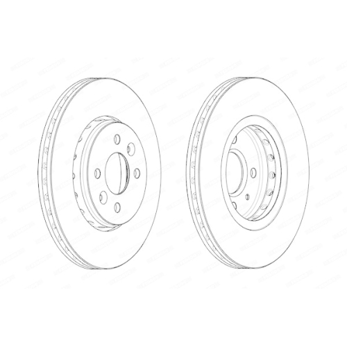 Bremsscheibe Ferodo DDF2350C Premier f&uuml;r Renault Dacia Vorderachse