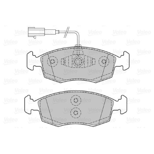 Bremsbelagsatz Scheibenbremse Valeo 601298 f&uuml;r Fiat Vorderachse