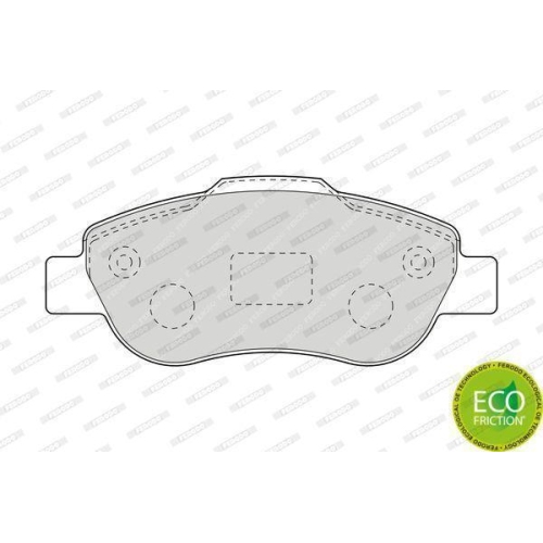 Bremsbelagsatz Scheibenbremse Ferodo FDB1652 Premier Eco Friction f&uuml;r Fiat