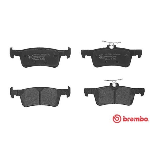 Bremsbelagsatz Scheibenbremse Brembo P61126 Prime Line für Peugeot Hinterachse