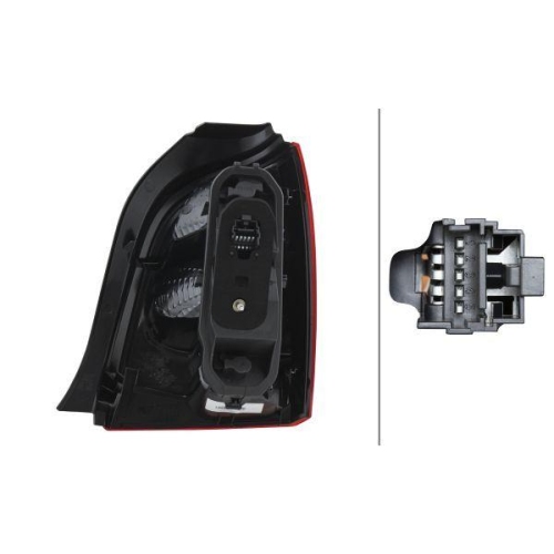 Tail Light Assembly Hella 2VA 965 454-111 for Renault