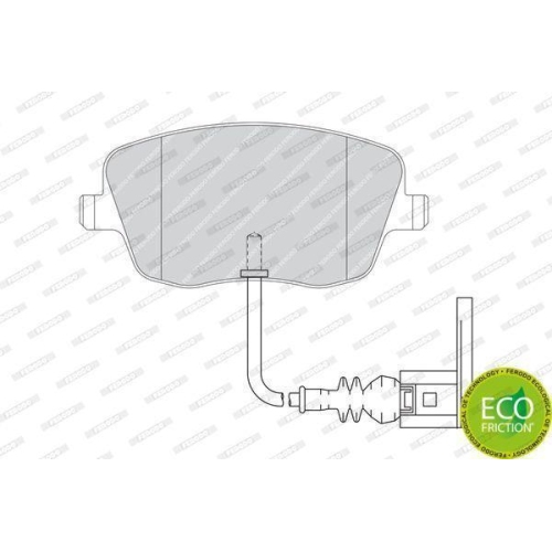 Bremsbelagsatz Scheibenbremse Ferodo FDB1662 Premier Eco Friction f&uuml;r Seat Skoda
