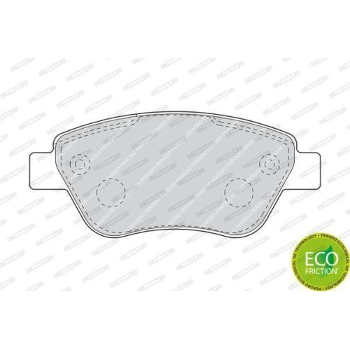 Bremsbelagsatz Scheibenbremse Ferodo FDB1666 Premier Eco Friction f&uuml;r Fiat
