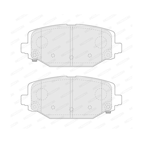 Bremsbelagsatz Scheibenbremse Ferodo FDB4778 Premier Eco Friction f&uuml;r Chrysler