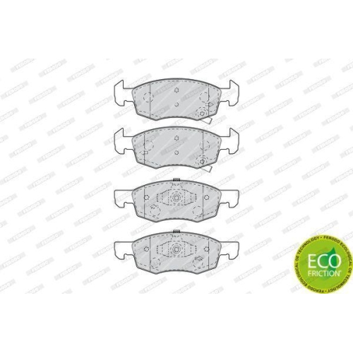 Bremsbelagsatz Scheibenbremse Ferodo FDB4866 Premier Eco Friction f&uuml;r Opel