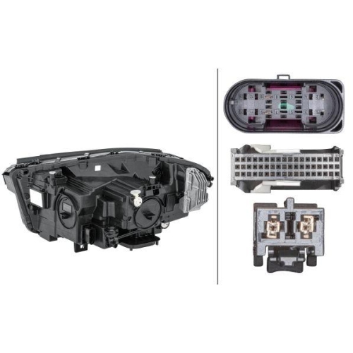 Hauptscheinwerfer Hella 1EX 013 074-621 für Mercedes Benz Mercedes Benz Rechts