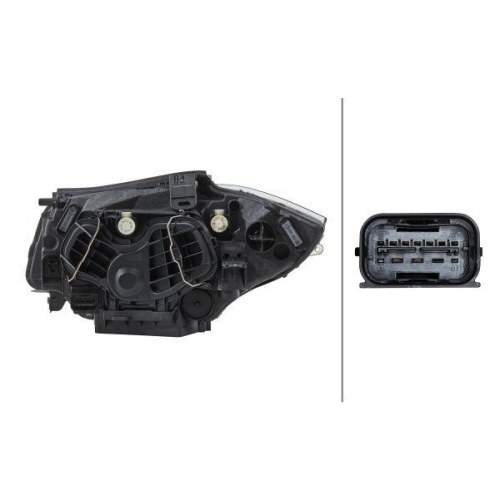 Hauptscheinwerfer Hella 1EG 354 538-021 f&uuml;r Bmw Rechts
