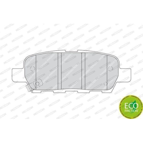 Bremsbelagsatz Scheibenbremse Ferodo FDB1693 Premier Eco Friction f&uuml;r Nissan