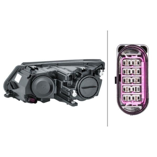 Hauptscheinwerfer Hella 1EL 010 749-221 für VW Vw (svw) Rechts